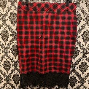 Torrid Plaid Pencil Skirt